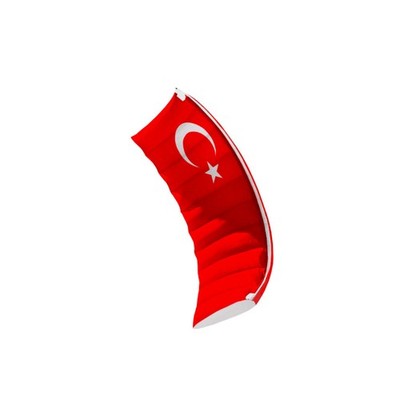 Flexifoil Stapler 6 Fuß Türkei Flagge Power Kite hergestellt in Großbritannien