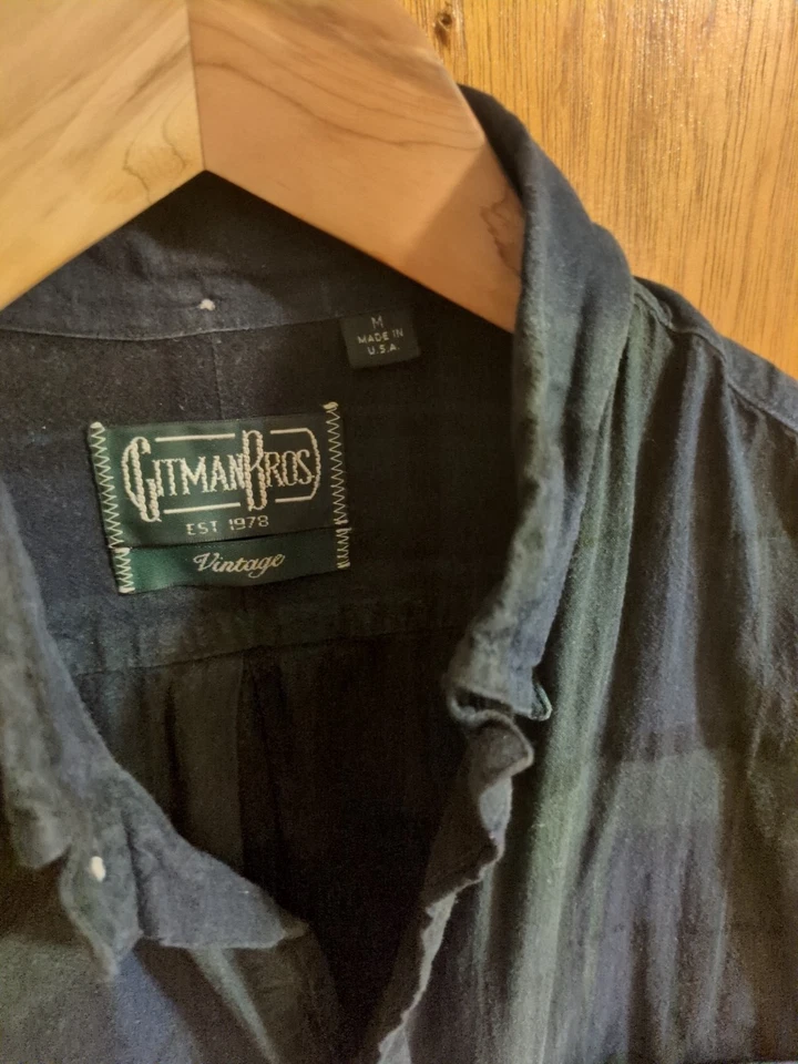 gitman vintage gitman bros linen blackwatch plaid - M - Image 2 of 3