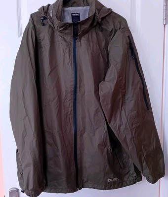 Killtec Technical Outdoor Hooded  Women's Size XL Khaki Green Windbreaker Jacket