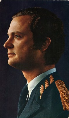 King Carl XVI Gustaf Sweden 1976 Bicentennial Visit Kansas Postcard