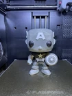 Captain America Funko Pop 06. Black And White Variation Rare. Marvel. 3D print
