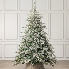 Christow Snow Flocked Christmas Tree Luxury Artificial Verbier Fir 6ft 7ft 8ft