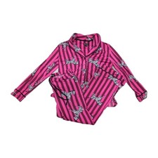 Room Service Women's Pajama Set Pink Zebra XL