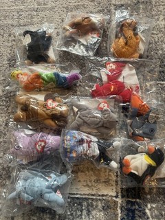 McDonalds Teenie Beanie Babies Full Set 1998 And Partial Set 1999.
