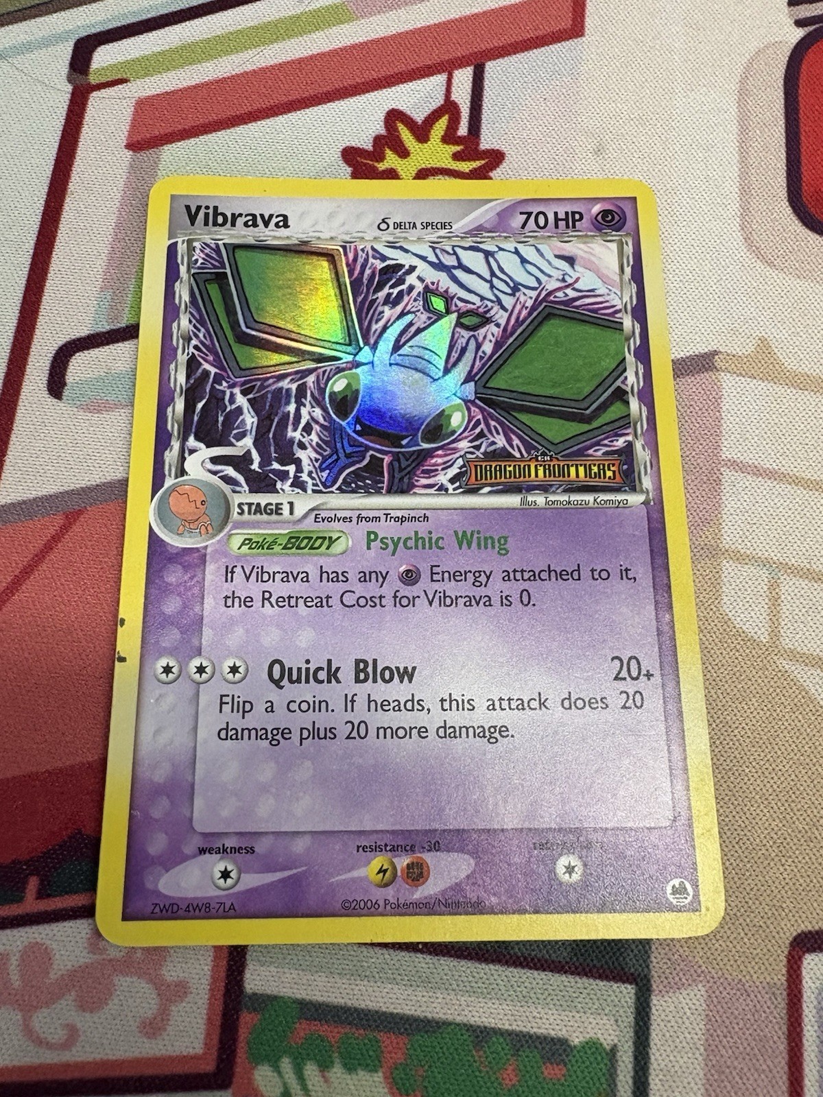 Nintendo Pokémon TCG Vibrava 24/101 EX Dragon Frontiers Rare Rev Holo Eng 2006