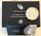 2019-P U.S. Mint High Relief American Liberty 2.5 Oz Silver Medal - OGP