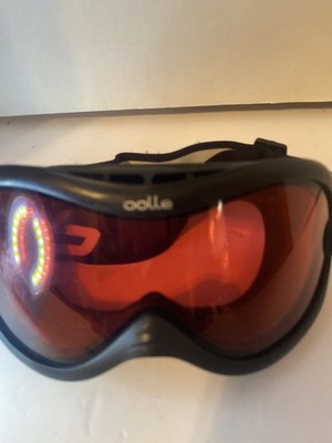 Bolle Ski Goggles - Black with Red Lens. Used.
