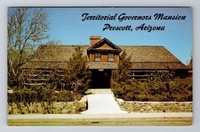 Prescott AZ-Arizona, Governor's Mansion, Antique, Vintage Souvenir Postcard