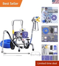 900W High Efficiency Airless Paint Sprayer with 50ft Hose for Home Projects