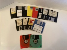 3.5  Computer Floppy Disks Hewlett-Packard Packard, IBM, DOS, Parsons Lot Of 14