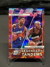 2021-22 Contenders Optic Red Cracked Ice Prizm Kevin Johnson Charles Barkley HOF