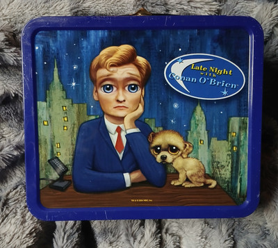Late Night with Conan O'Brien, Metal Lunchbox, 2004 NBC, No Thermos
