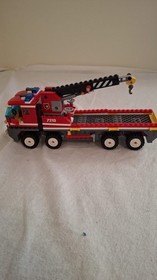 LEGO City Fire Set 7213 Off-Road Fire Truck & Fireboat 99% COMPLETE Fireman