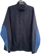 Nike Golf Windbreaker Jacket Men  s Large Navy  Royal Blue Full Zip