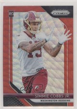 2018 Panini Prizm Rookie Red Wave Prizm 139/149 Simmie Cobbs Jr #298 fm0