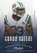 2013 Prestige #193 Shonn Greene - FB