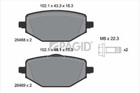 Pagid Bremsbelagsatz Scheibenbremse T2947N FüR Renault Captur 2 Tech 145 Hfmu