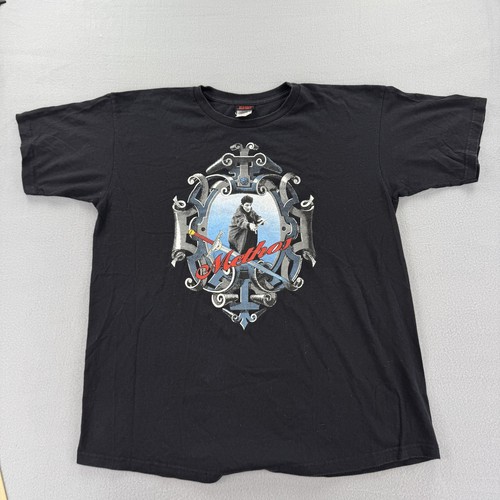 Vintage Highlander Shirt Mens XL Black TV Show Sword Graphic Made USA 90s