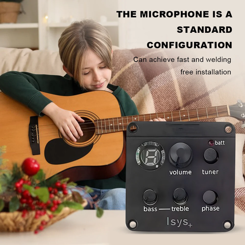 Acoustic Guitar Pickup Acoustic Guitar Preamp Classic Acoustic Guitar EQ Tuner - Picture 5 of 8