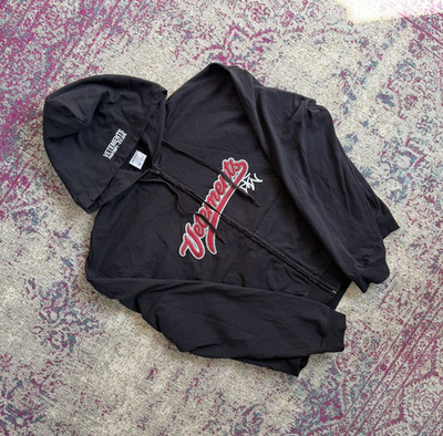 Vetements Baseball Logo Zip Hoodie Black Size M
