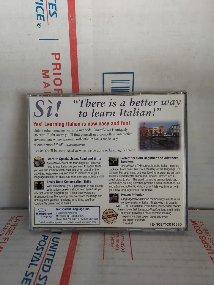 Learn Italian Now Transparent Language Learning Master Program PC CD-ROM ~ #173 - Image 2 of 2