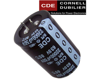 Cornell Dubilier SLPX 22000uF 50V Snap-In Kondensator Low ESR High Ripple