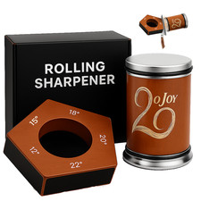 Affilacoltelli Professionale a Rullo 5 Angoli (12° A 22°)  Manuale con Dischi 