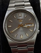 Seiko 5 Automatic Men’s Watch Grey Dial 21 Jewels 7S26 Japan Made