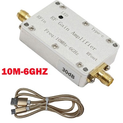 10M-6GHz RF Amplifier 30dB High Gain Driver Receiving Amplifiers Signal Module