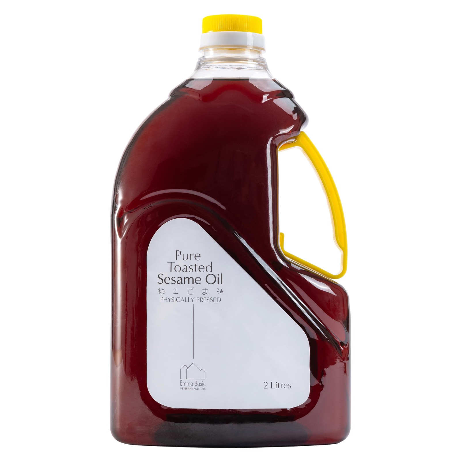 Emma Basic - 100% Pure Toasted Sesame Oil - 2 Litre - Rich Flavour -