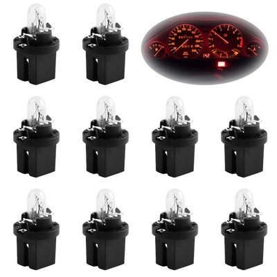10 Stück Armaturenbrett Birne, T5 B8.5D LED Armaturenbrett Auto Dash Light