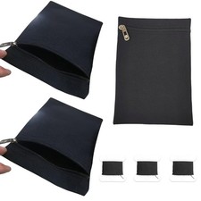 DraCra 3 Pack Sew-in Side Pocket with Zipper Sewing on Jacket Inside Pockets...