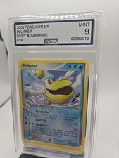 2003 POKEMON EX RUBY & SAPPHIRE #19 PELIPPER AGS 9 MINT FREE SHIPPING on eBay