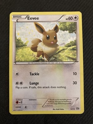 Pokemon Eevee 12/12 McDonalds 2016 Promo - Really nice holo bleed