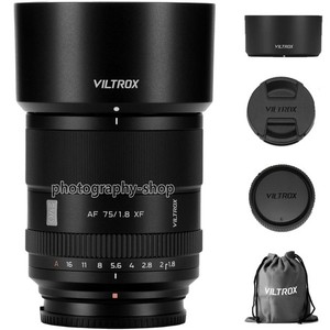 Viltrox AF 75mm F1.8 EVO APS-C Auto Focus Lens for Fujifilm Fuji X Mount Cameras