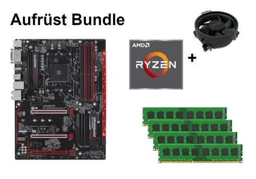 Bundle Gigabyte GA-AB350-Gaming 3 + AMD Ryzen 5 + 8GB - 32GB RAM