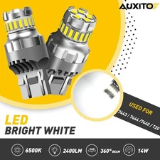 2X AUXITO 7443 7440 LED 6500K Reverse Backup Brake Stop Parking Light Bulbs EAG