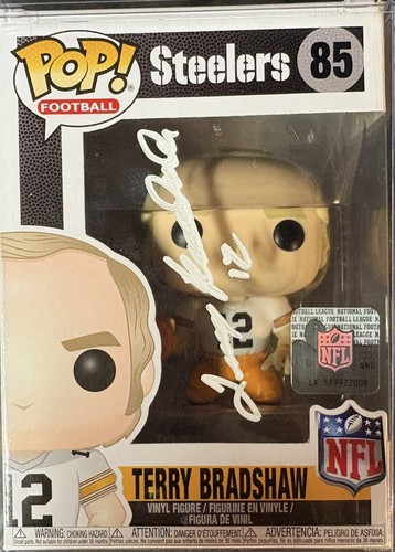 Terry Bradshaw Autographed Signed Pittsburgh Steelers Funko Pop #85 Beckett Certified 