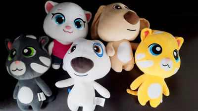 Complete Talking Tom & Friends Doll Set   11'' Figures   Glow & Sound COLLECTIBLE