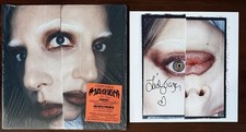 LADY GAGA SIGNED HEART MAYHEM ALBUM PHOTO ART CARD & VINYL PSA DNA COA AUTOGRAPH