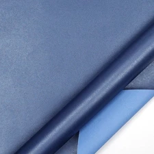 1x Blue Wrapping Paper Roll Pearly Solid Color 17In X 33 Feet for Gift