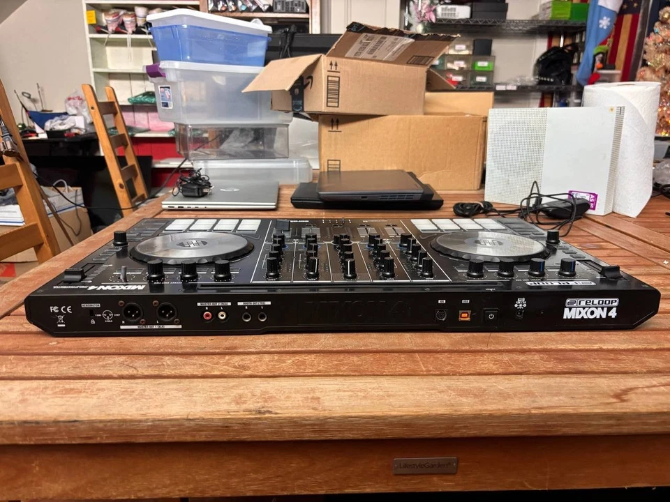 Reloop Mixon 4 DJ Controller Good Condition Missing Some Slider Knobs Working PH - Image 3 of 4