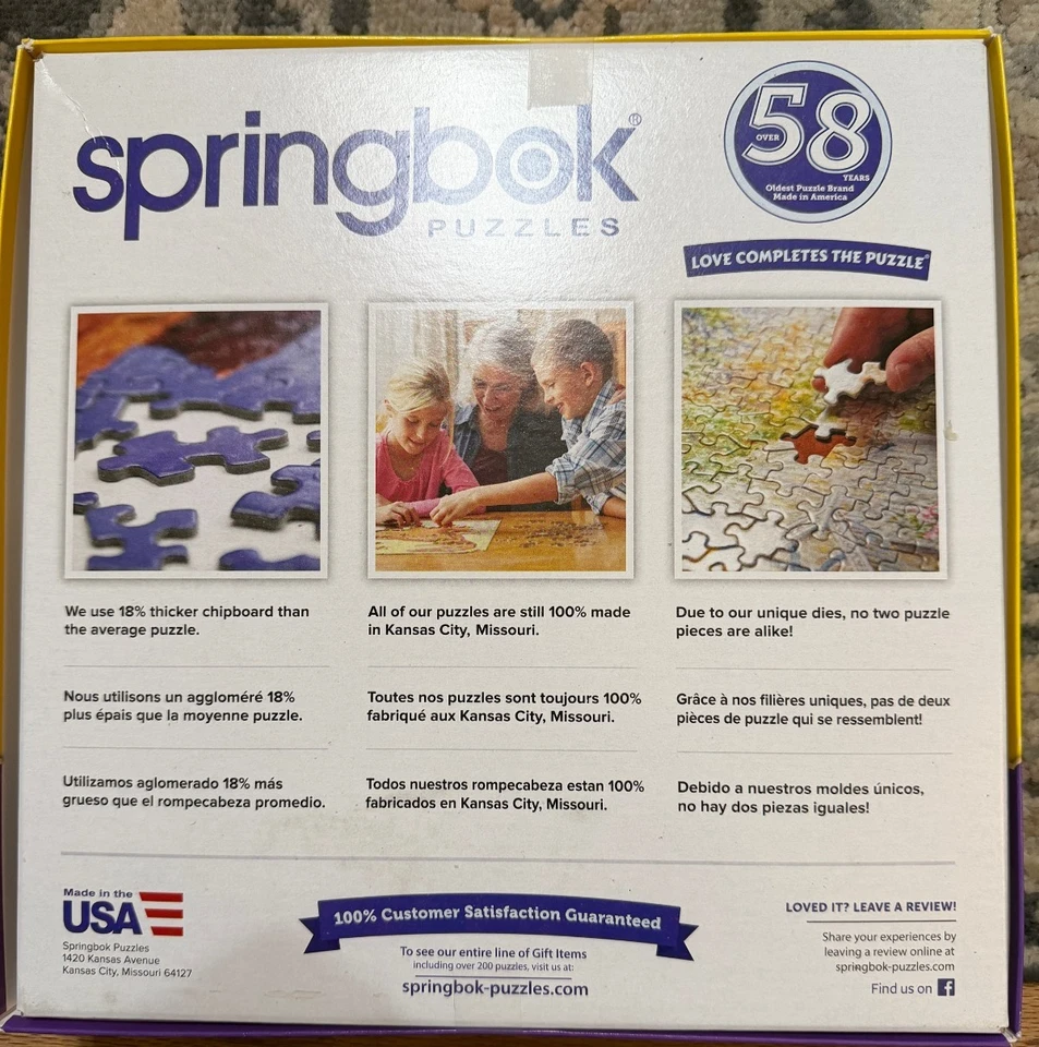 Puzzle Springbok 2024. 1000 Piezas "Dream Garage" Tema Coca-Cola COMPLETO Foto 2 de 2