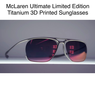 McLaren Ultimate Unibody Limited Edition Titanium 3D Printed Sonnenbrille Nr. 5