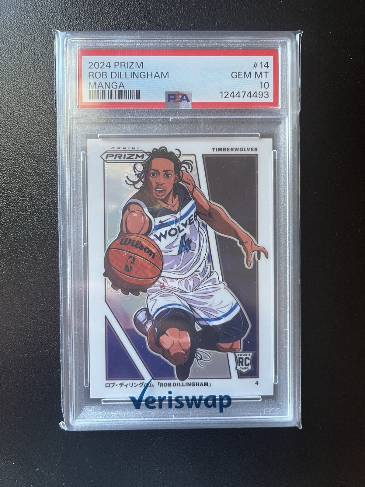 2024-25 Panini Prizm - Manga Rob Dillingham #14 (RC) PSA 10