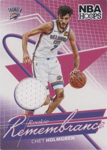 スポーツ選手 Chet Holmgren /25 RC AUTO Chet Holmgren Panini NBA Hoops Rookie Ink Red Auto Limited /25