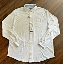 Johnnie O NWT Men's XL White Shirt LS JMWL6770 Lennon Tweener Button NWT 148