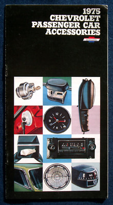 Prospekt brochure 1975 Chevrolet Chevy Accessories   Zubehör Passenger Cars USA
