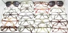 SET of 20 VINTAGE AVIATOR EYEGLASSES FRAMES sport eyewear bulk lot plastic S373