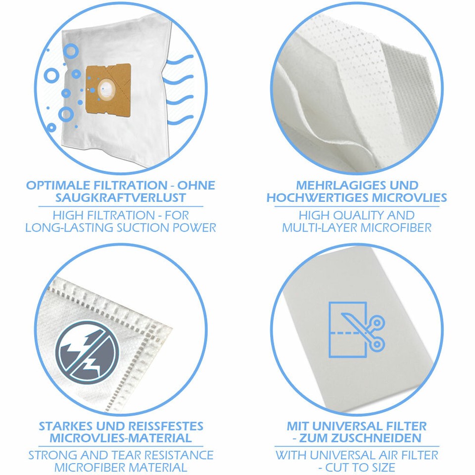 20 Staubsaugerbeutel Für AEGElectrolux Vampyr Turbo